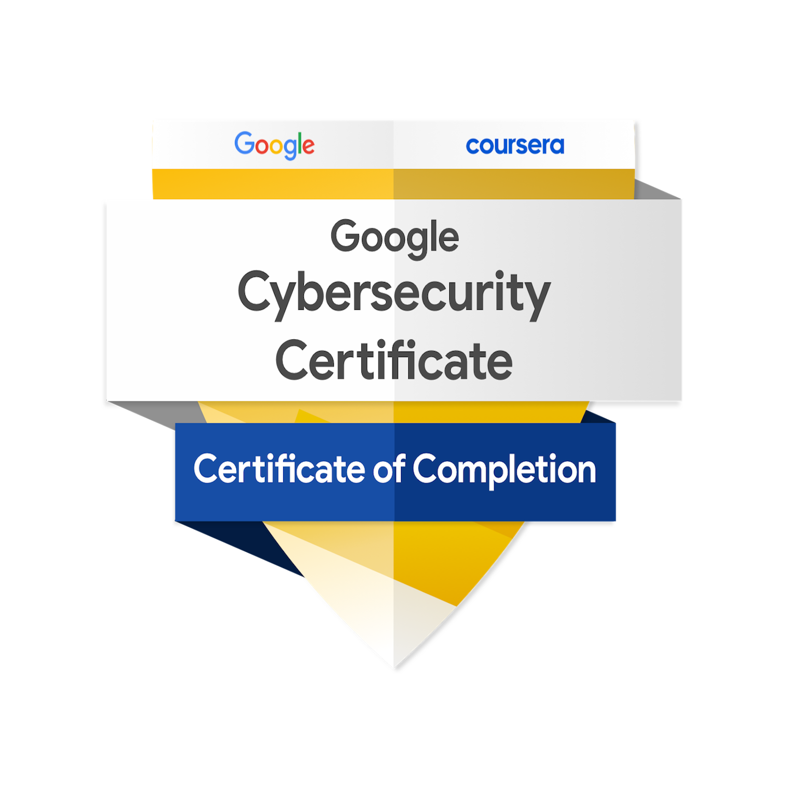 Google Cybersecurity Professional Certificate Badge