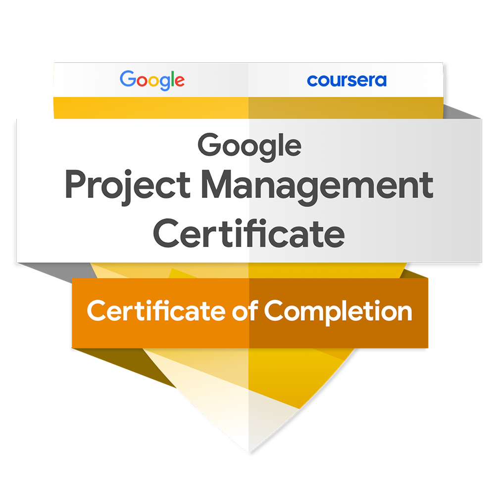 Google Project Management Professional Certificate Badge