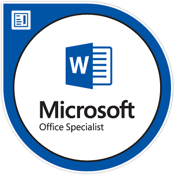 Microsoft Office Specialist Word Associate Office 2019 Badge